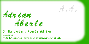adrian aberle business card
